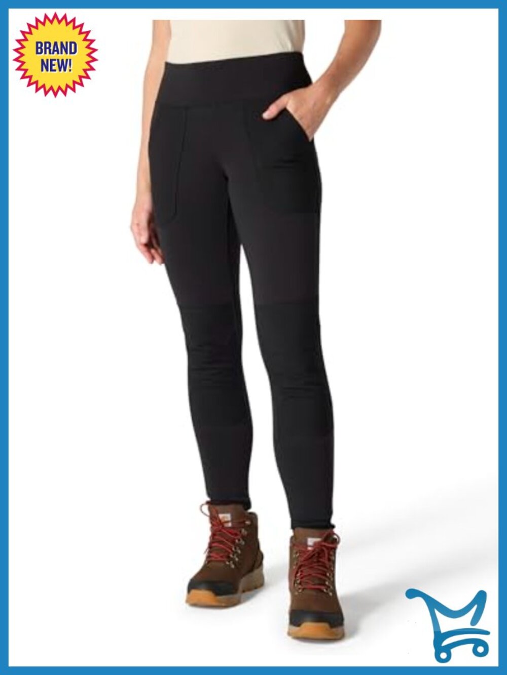 Midweight Utility Legging Nylon Spandex Fitted Work